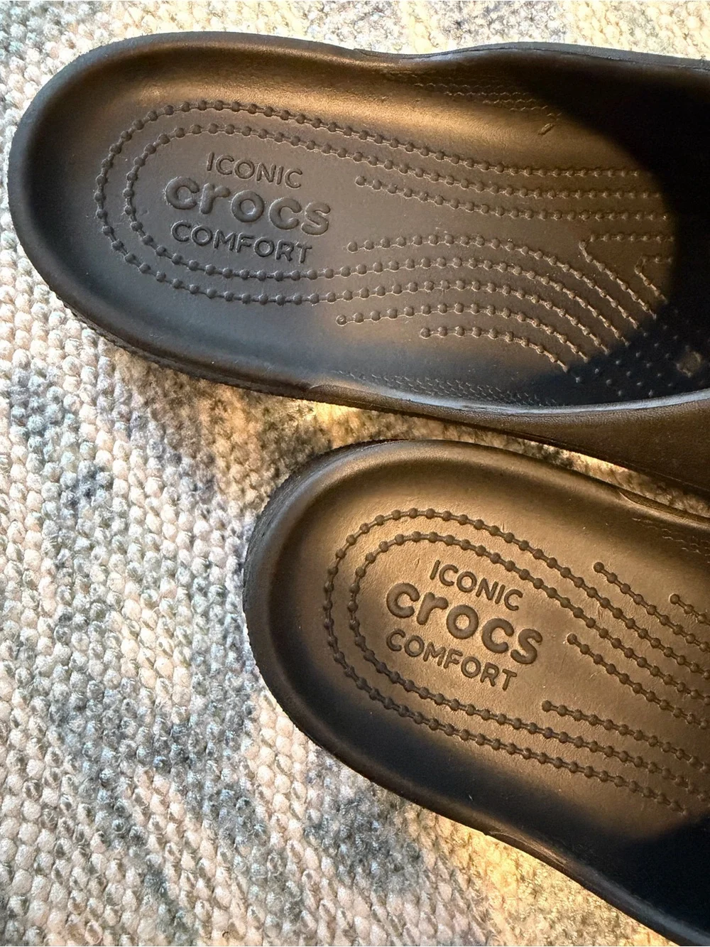 Crocs Iconic Comfort Platform Slide - Black
